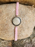 Sand bracelet • Braided • Pink