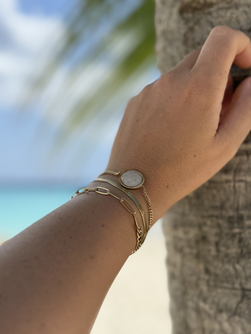 Sand bracelet • Chain • Gold