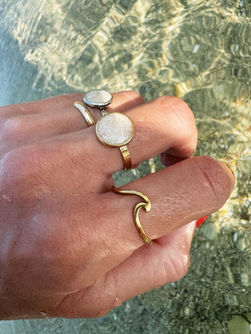 Beachwave ring • Gold