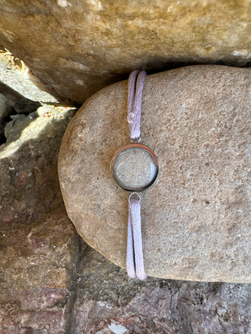 Sand bracelet • Silk • Lila