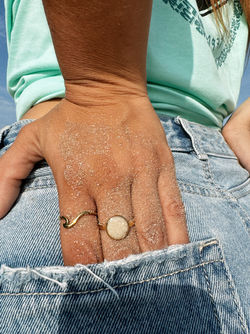 Sand ring • Gold