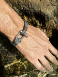 Men bracelet • Black & white